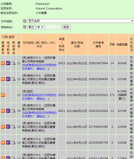 香港公司進一步查詢詳細信息
