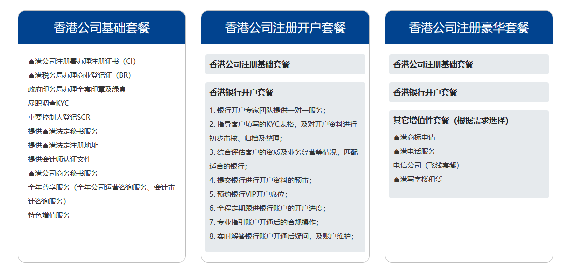 港豐香港公司注冊服務(wù)套餐 港豐香港公司注冊服務(wù)套餐