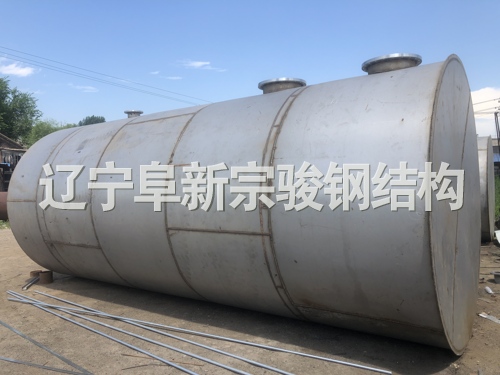 臥式白鋼儲罐，大型防腐化工儲罐